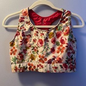 Oiselle June Bloom Spandos sports bra xl